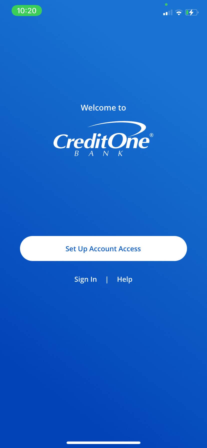 Screenshot From Our Credit One Bank Mobile Review