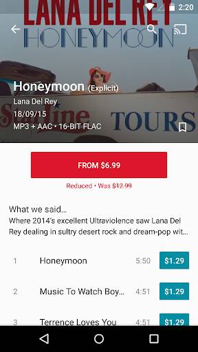 Screenshot From Our 7digital Music Store Review