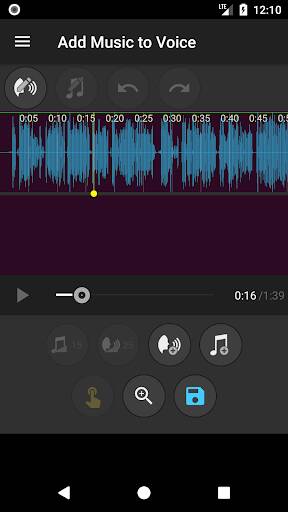 Screenshot From Our Add Music to Voice Review
