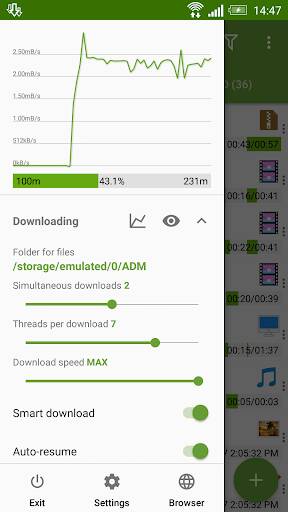 Screenshot From Our Advanced Download Manager Review