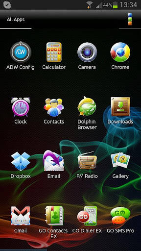 Screenshot From Our ADW Theme Samoled Review