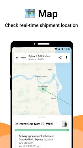 Screenshot From Our AfterShip Package Tracker - Tr Review
