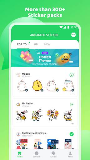 Screenshot From Our Animated Sticker Maker for WA Review