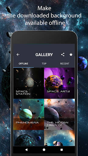 Screenshot From Our Asteroids 3D live wallpaper Review
