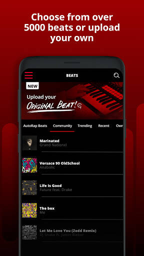 Screenshot From Our AutoRap by Smule: Rap to Beats Review