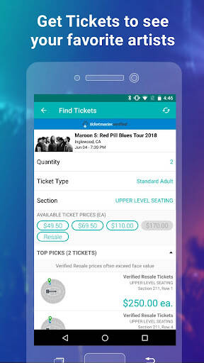 Screenshot From Our Bandsintown Concerts Review