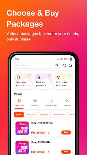 Screenshot From Our bima+ Buy Pulsa/Package/Games Review