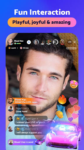 Screenshot From Our Blued: Gay Live Chat & Dating Review