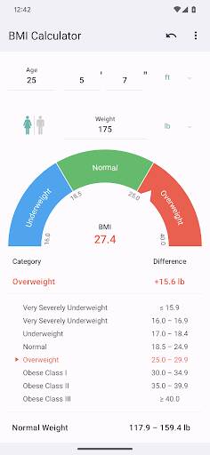 Screenshot From Our BMI Calculator Review