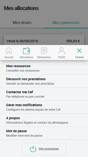 Screenshot From Our Caf - Mon Compte Review