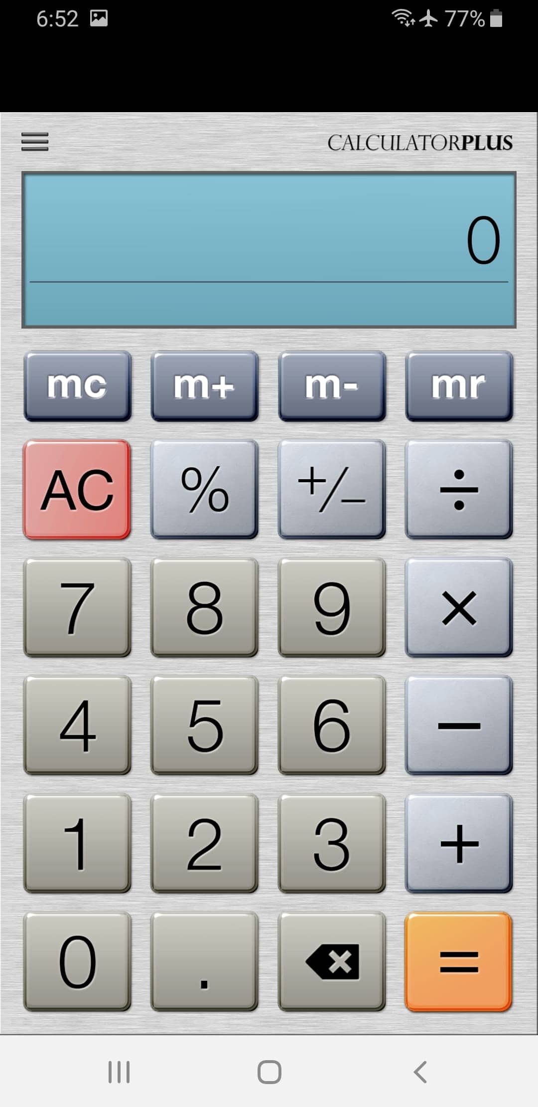 Screenshot From Our Calculator Plus Review
