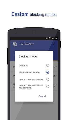 Screenshot From Our Call Blocker - Blacklist Review