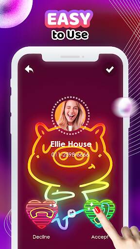 Screenshot From Our Call Screen Themes Color Phone Review