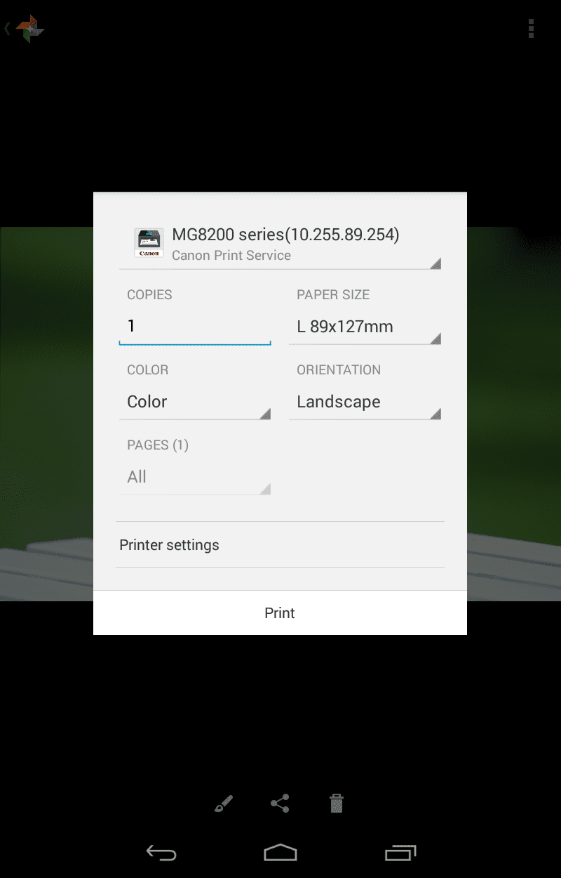 Screenshot From Our Canon Print Service Review