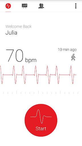 Screenshot From Our Cardiograph - Heart Rate Meter Review