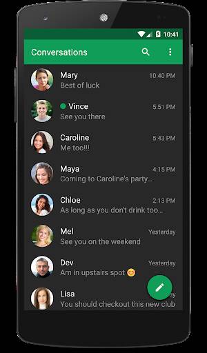 Screenshot From Our Chomp SMS Review