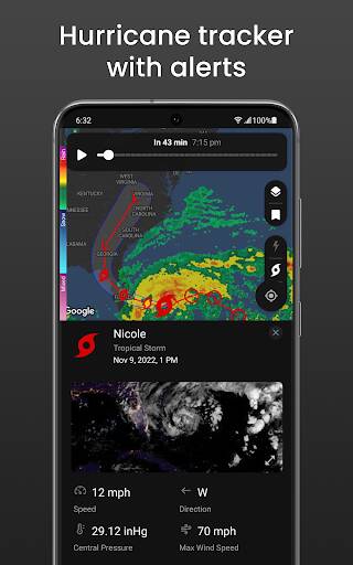 Screenshot From Our Clime: NOAA Weather Radar Live Review