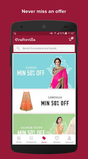 Screenshot From Our Craftsvilla - Shopping on ONDC Review