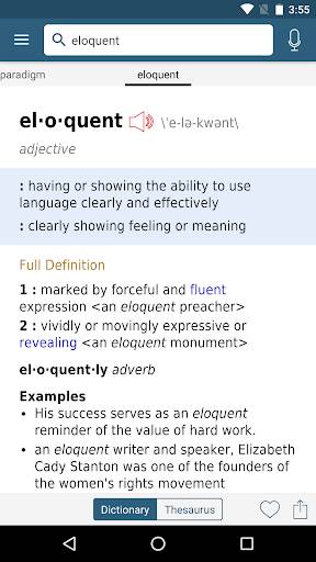 Screenshot From Our Dictionary - M-W Premium Review