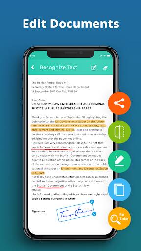 Screenshot From Our Document Scanner - Scan PDF &  Review