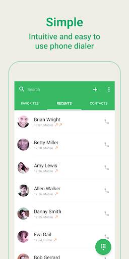 Screenshot From Our Easy Phone: Dialer & Caller ID Review