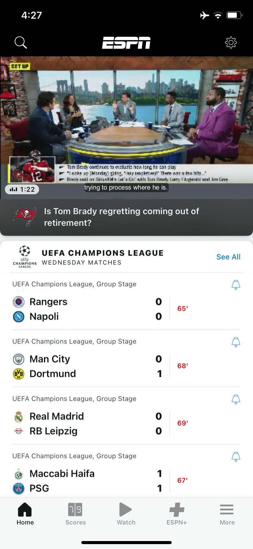Screenshot From Our ESPN Review