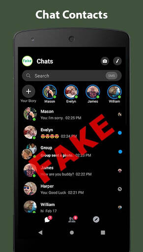 Screenshot From Our Fake Chat Conversation - prank Review