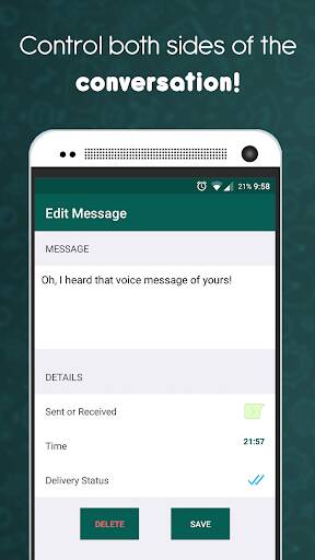 Screenshot From Our Fake Chat Maker - WhatsMessage Review