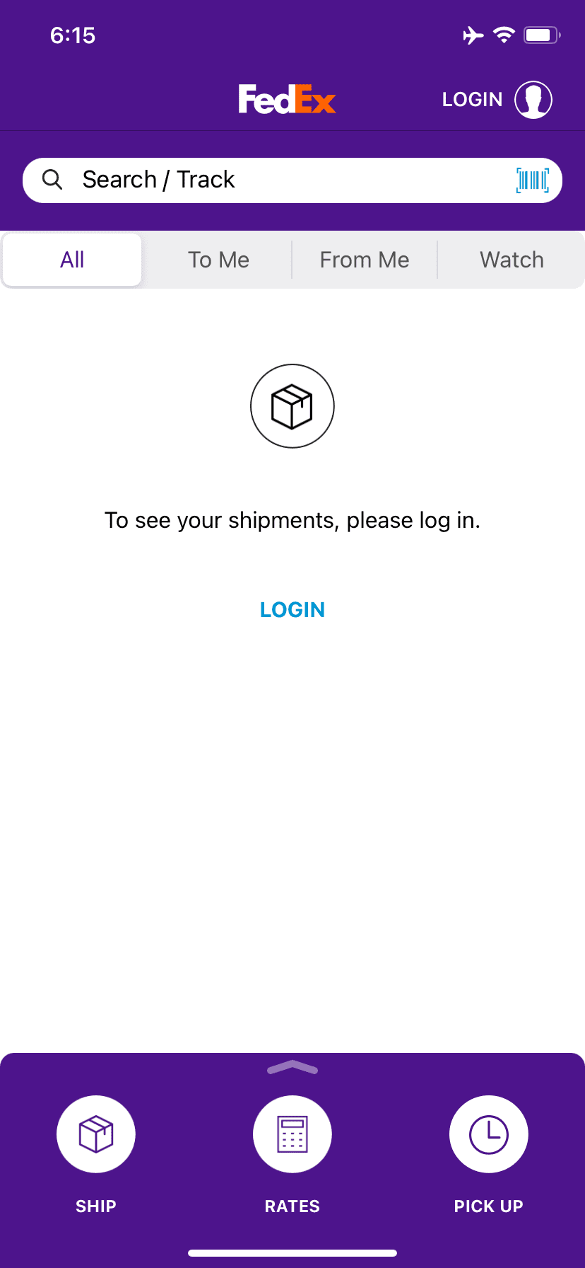 Screenshot From Our FedEx Mobile Review