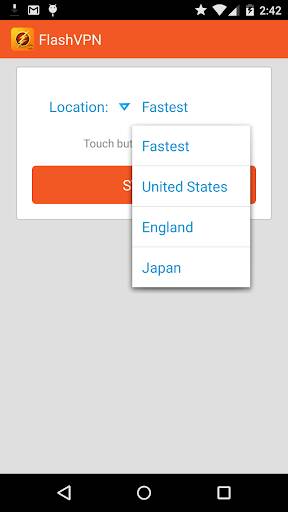 Screenshot From Our FlashVPN Fast VPN Proxy Review