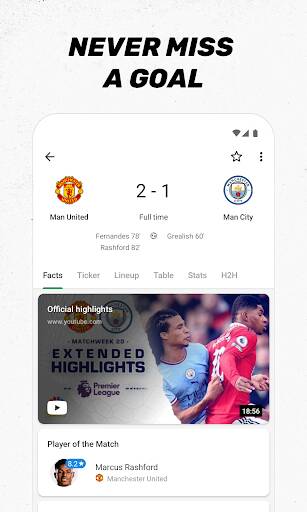 Screenshot From Our FotMob - Soccer Live Scores Review
