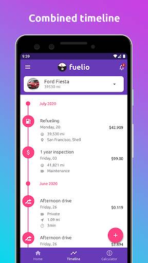 Screenshot From Our Fuelio: gas log & gas prices Review