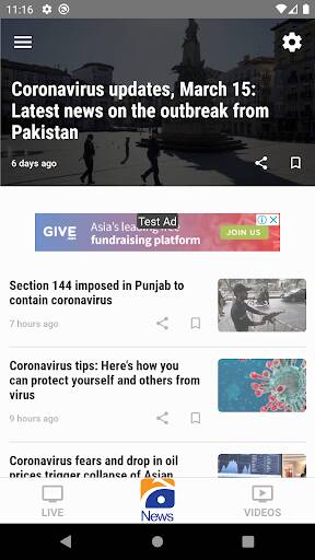 Screenshot From Our Geo News Review