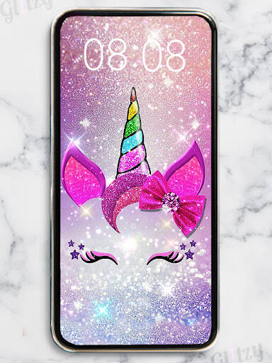 Screenshot From Our Girly Glitter Wallpaper Glitzy Review