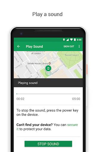 Screenshot From Our Google Find My Device Review