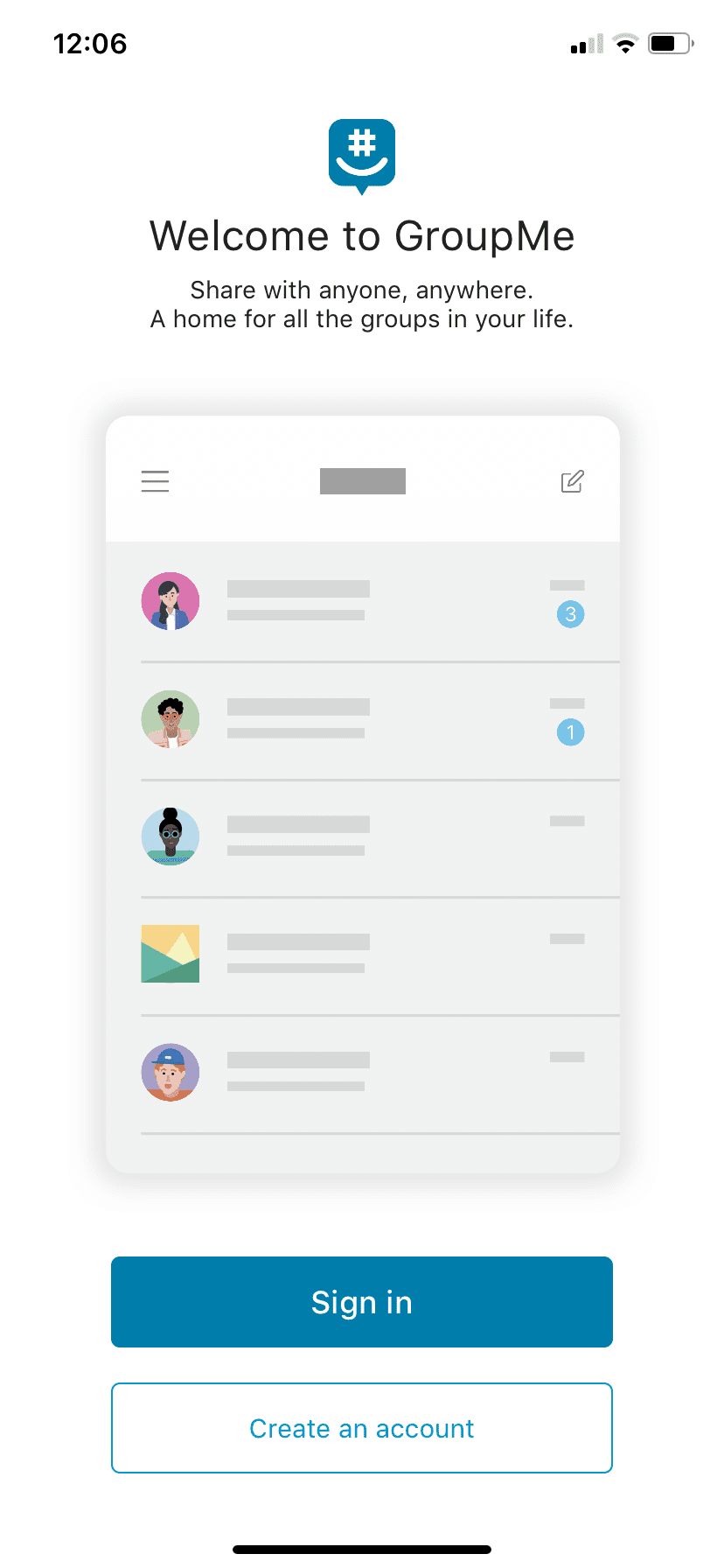 Screenshot From Our GroupMe Review