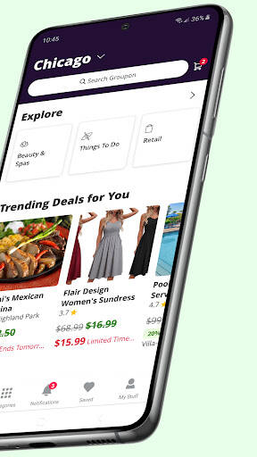 Screenshot From Our Groupon – Deals & Coupons Review