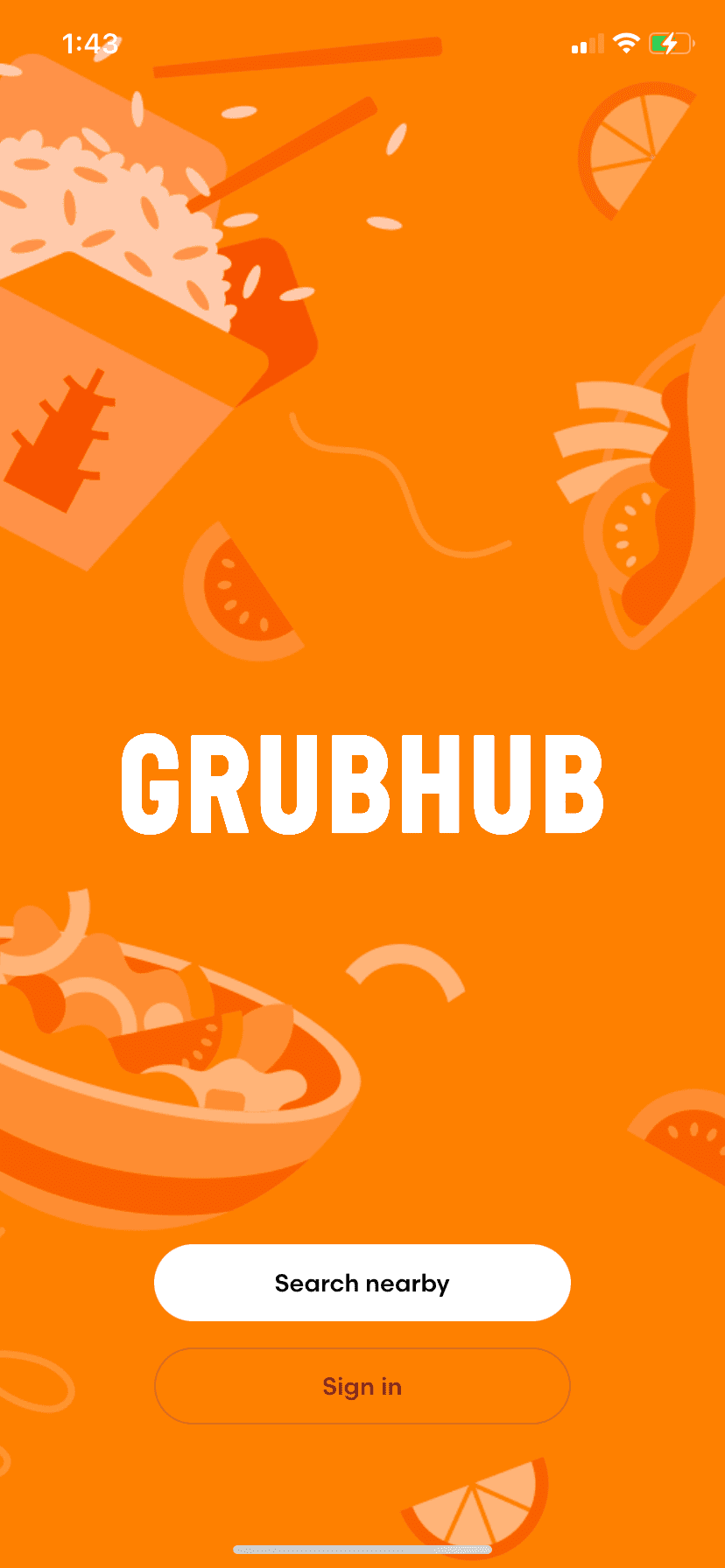 Screenshot From Our Grubhub: Food Delivery Review