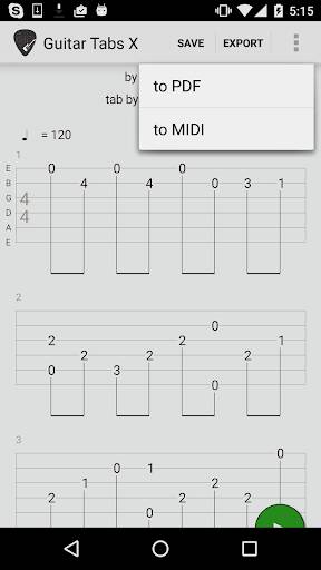 Screenshot From Our Guitar Tabs X Review