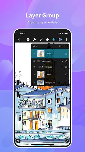 Screenshot From Our HiPaint -Sketch Draw Paint it! Review
