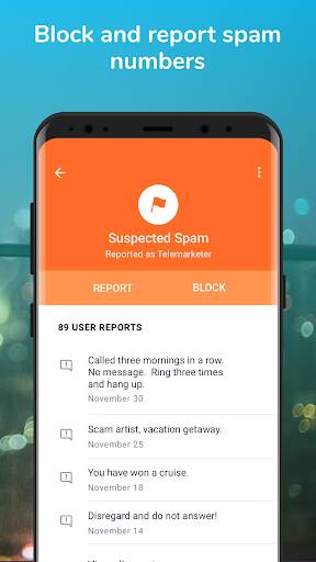 Screenshot From Our Hiya: Spam Blocker & Caller ID Review