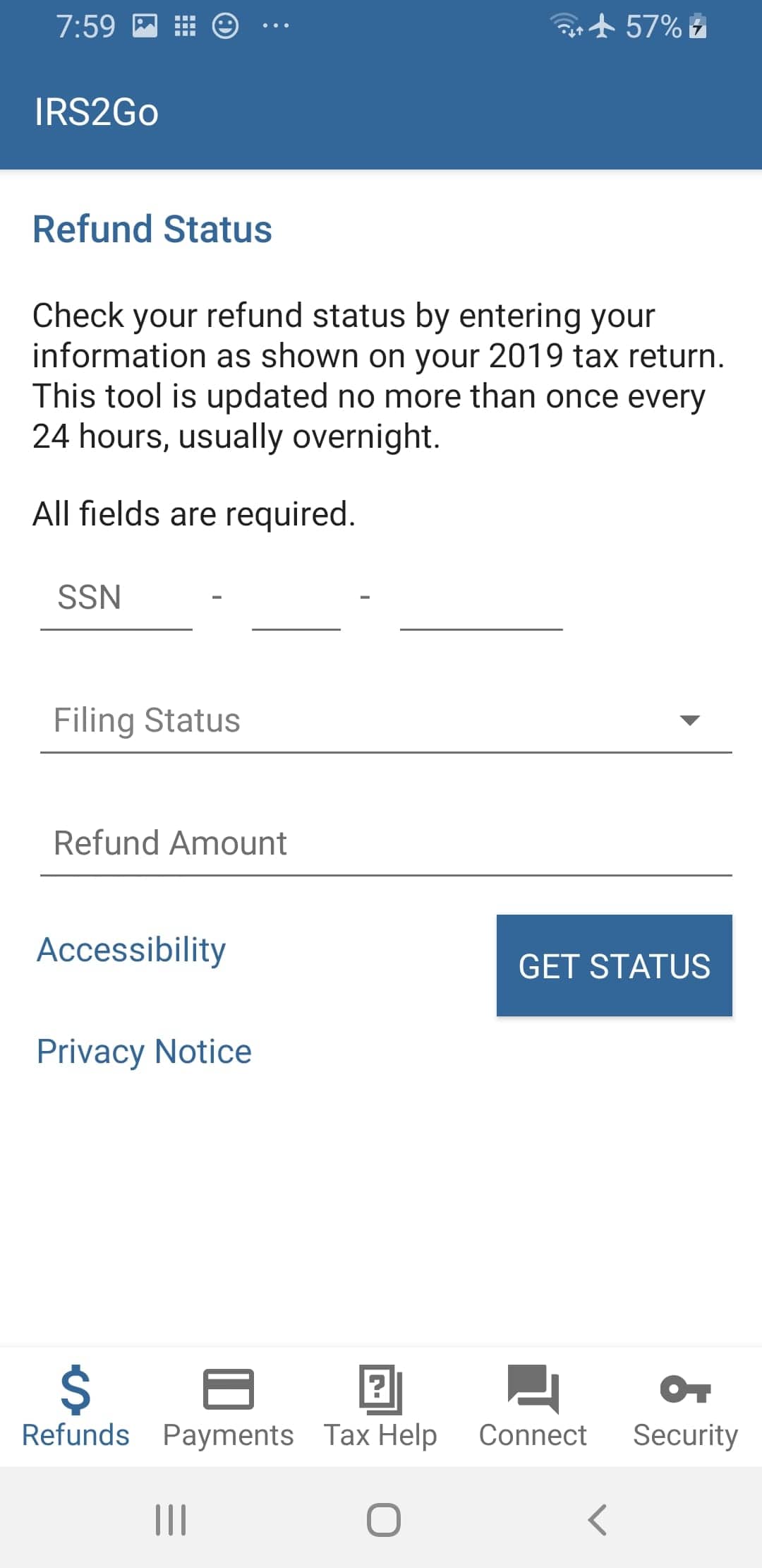 Screenshot From Our IRS2Go Review