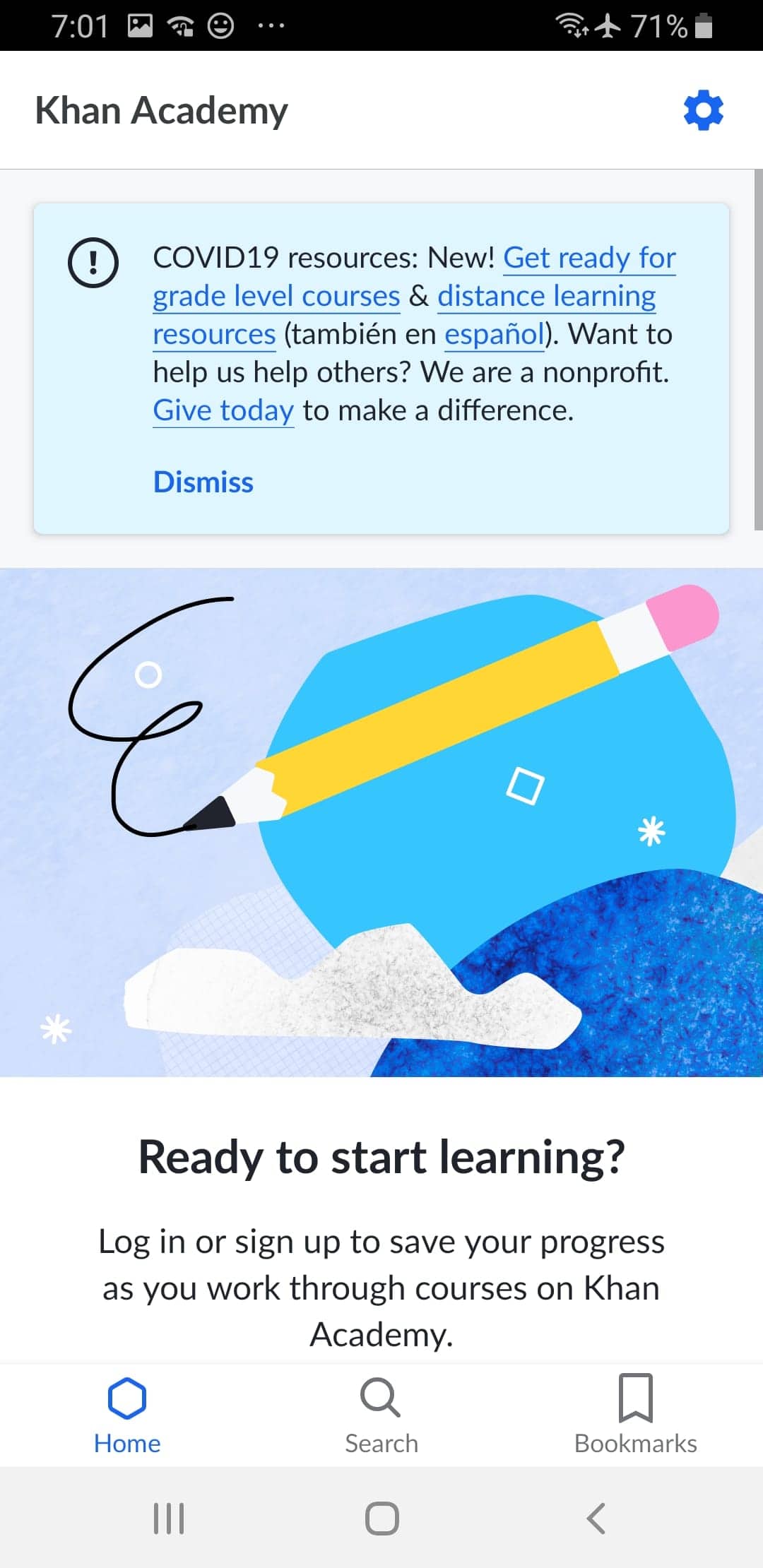 Screenshot From Our Khan Academy Review