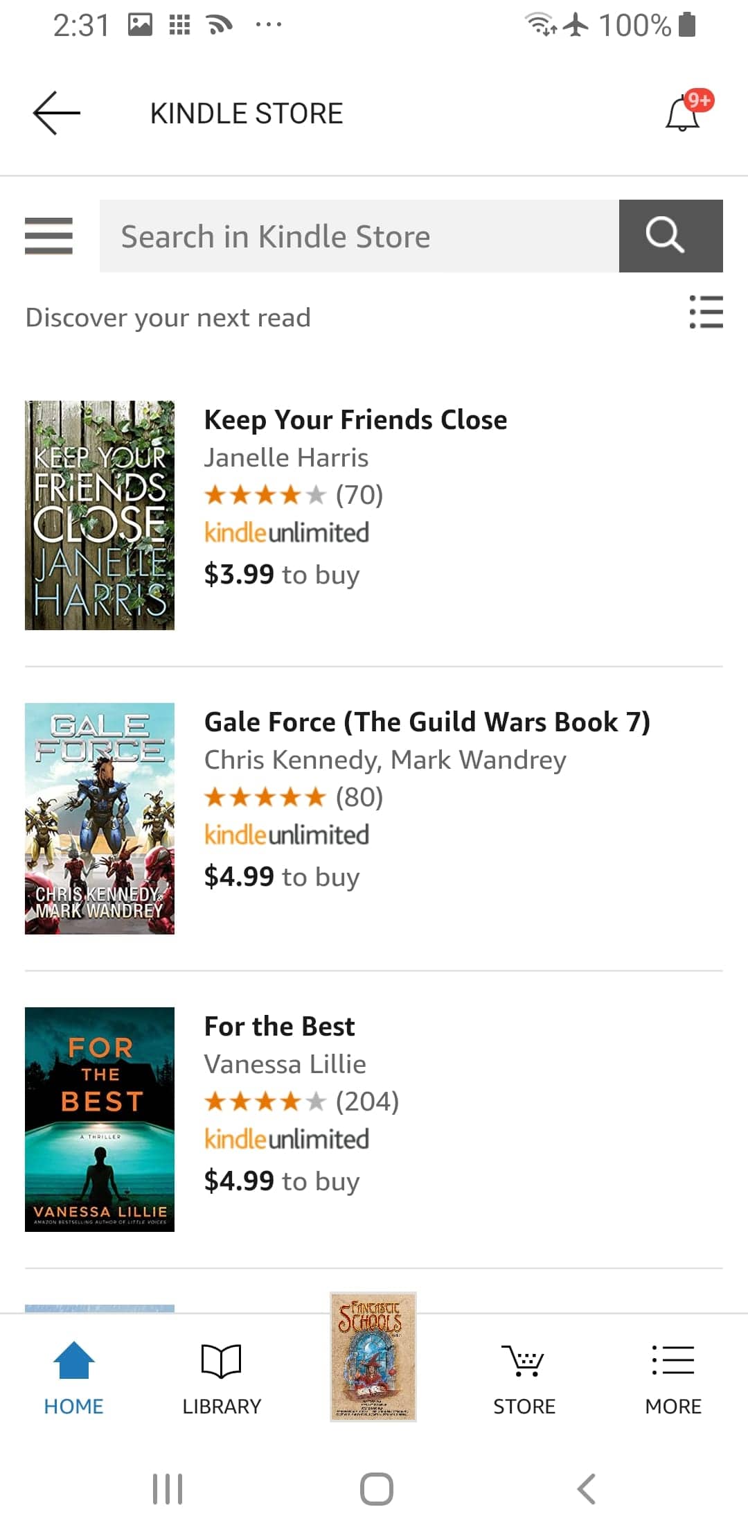 Screenshot From Our Amazon Kindle Review