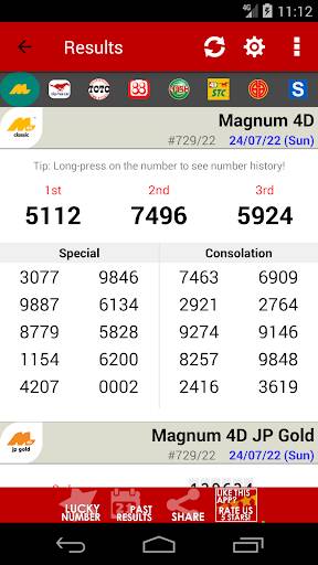 Screenshot From Our Live 4D Results (MY & SG) Review