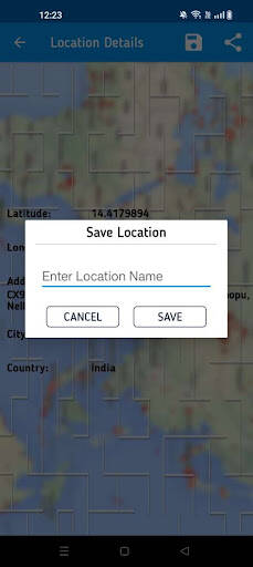Screenshot From Our Live Location, GPS Coordinates Review
