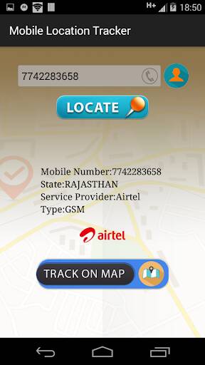 Screenshot From Our Live Mobile Number Tracker Review