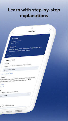 Screenshot From Our Mathway: Scan & Solve Problems Review