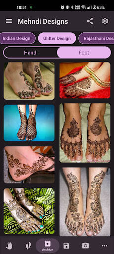 Screenshot From Our Mehndi Designs Offline Review