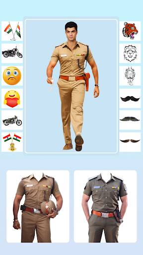 Screenshot From Our Men Police Suit - Photo Editor Review